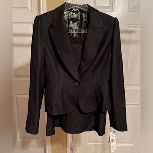 Nine West Denim Style Skirt Suit